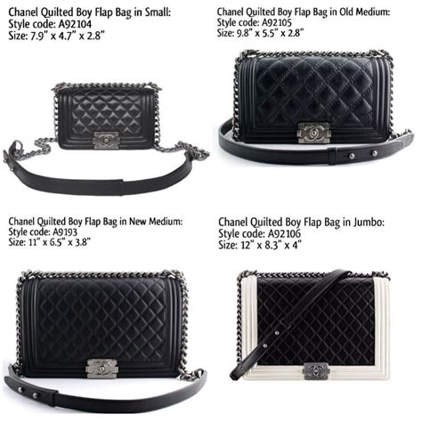 chanel old medium boy bag measurements